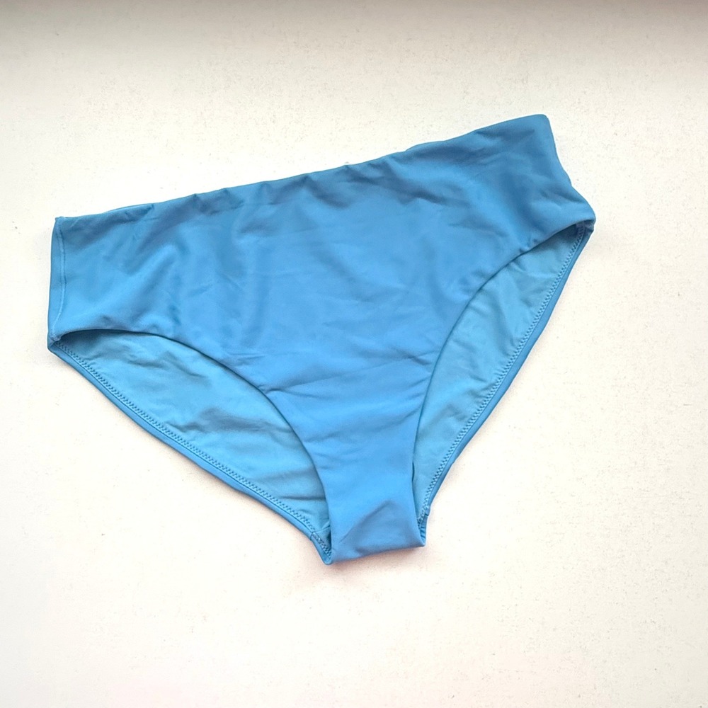 Carve Designs Pipa Compression Bikini Bottom Lagoon Blue High Waist Large New - Picture 2 of 7